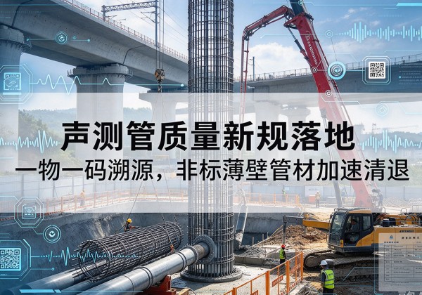 广陵声测管质量新规落地，一物一码溯源，非标薄壁管材加速清退